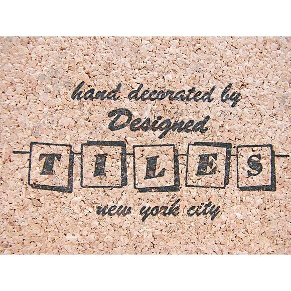 Designed Tiles NY Pennsylvania Dutch Cooking Couple Decorative Tile Trivet MCM - Picture 8 of 9